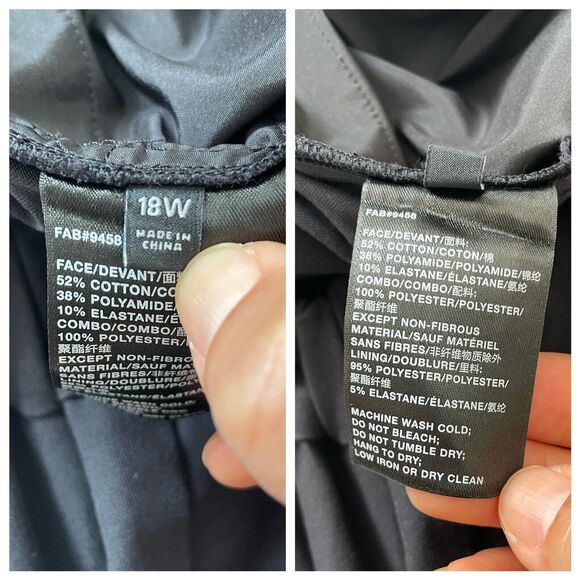 Lafayette 148 New York Cropped Tapered Black Pants Side Elastic Waist - Picture 4 of 15